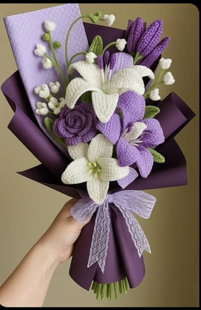 Handmade Crochet Flowers – Custom Colors Available