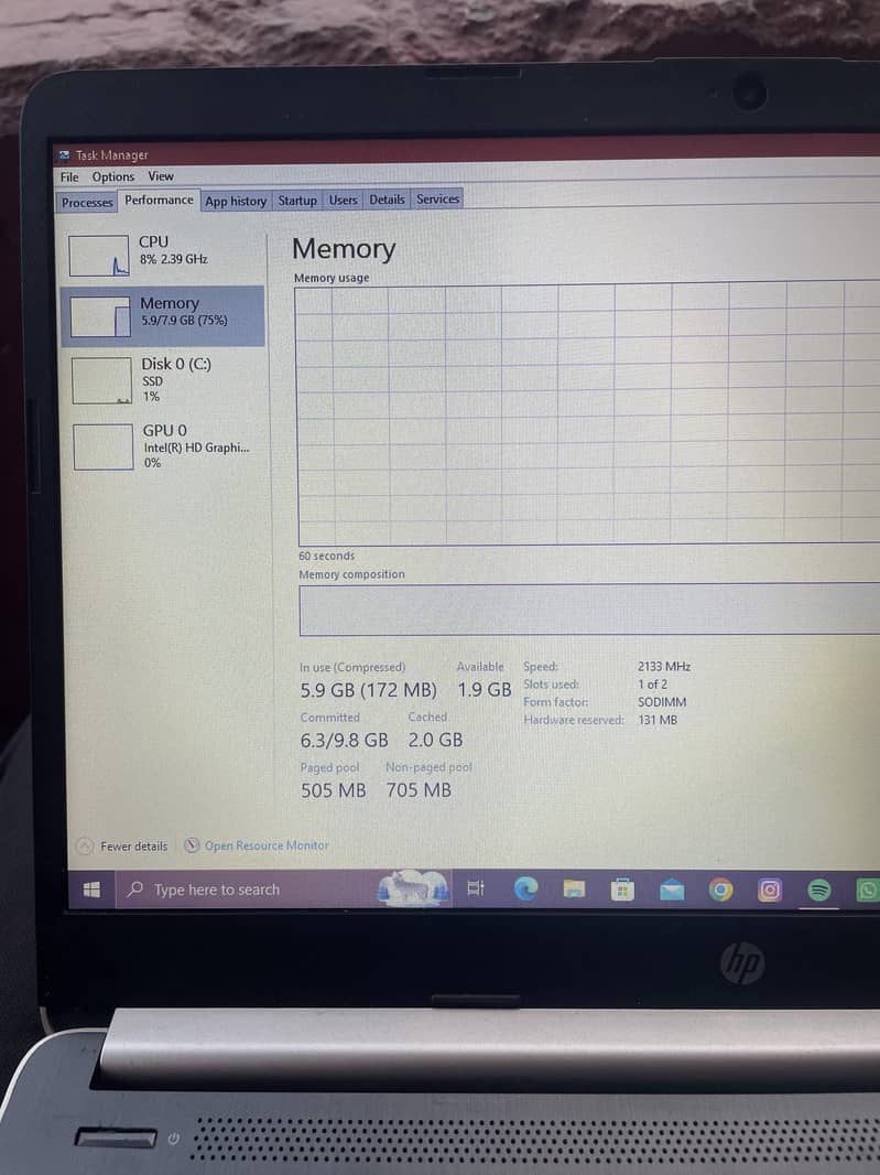 HP laptop 4