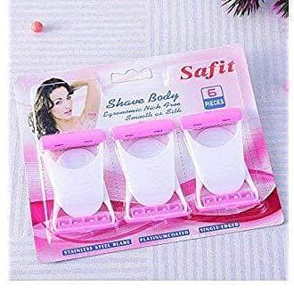 Max Hair Removal Razor - Disposable Ladies Underarm Skin Blade, Pack of 6