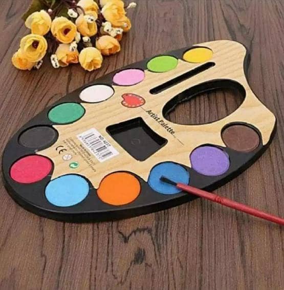 12 Water Colors with Included Water Brush