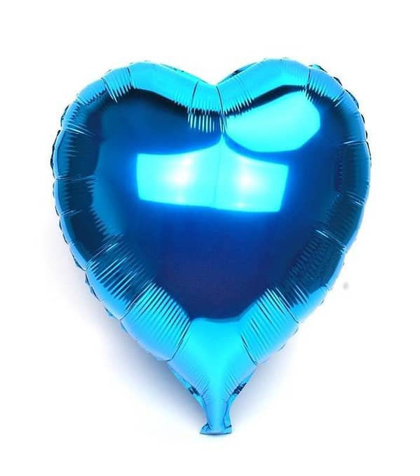 One Piece 18' Heart Shape Balloon - Blue