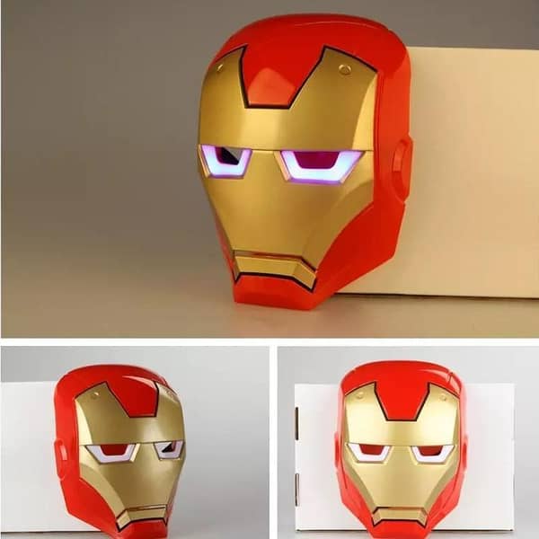 LED Glowing Iron Man Mask for Kids and Adults – Party, Halloween, Birthday