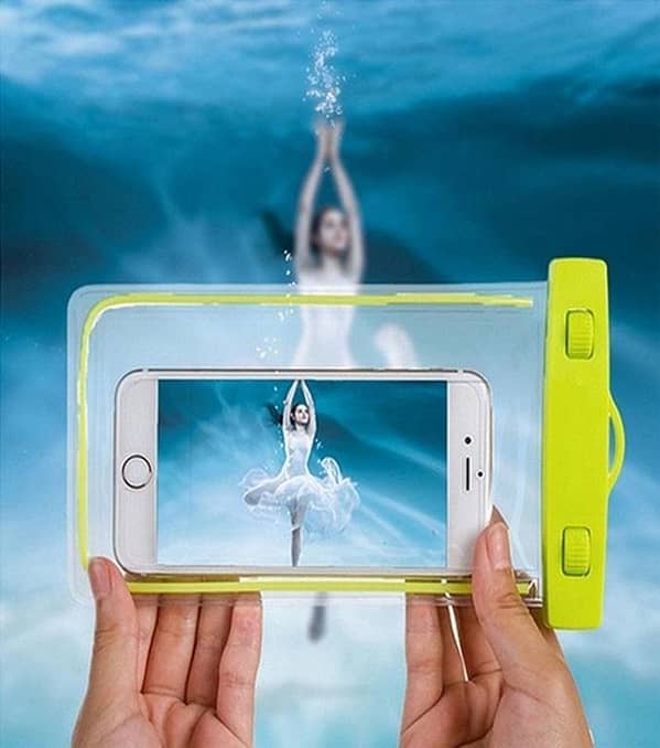 6.2'' IPX8 Waterproof Phone Pouch Case (30 M) for All Phones – Green