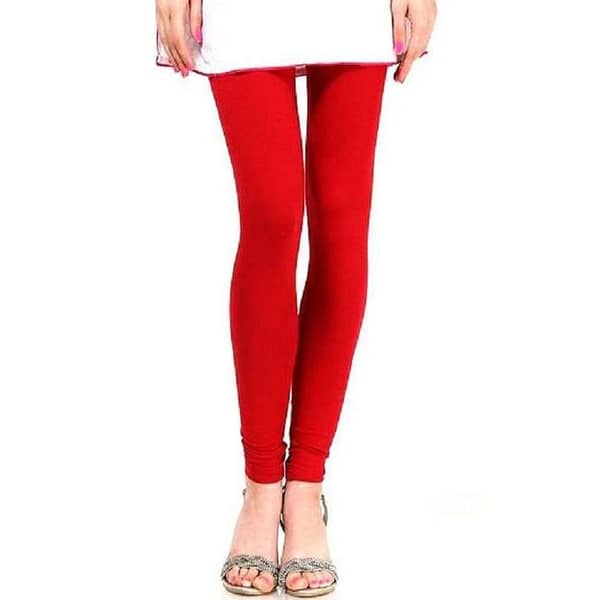 Red Lycra Extra Skinny Leggings For Women