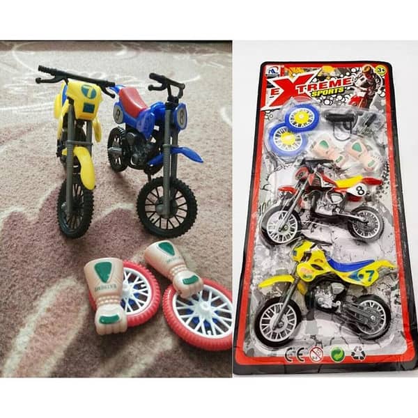 Extreme Sport Bikes Play Set For Kids Multicolor