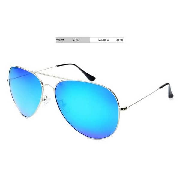 Silver Frame and Ice Blue Glass Shade Sun glass
