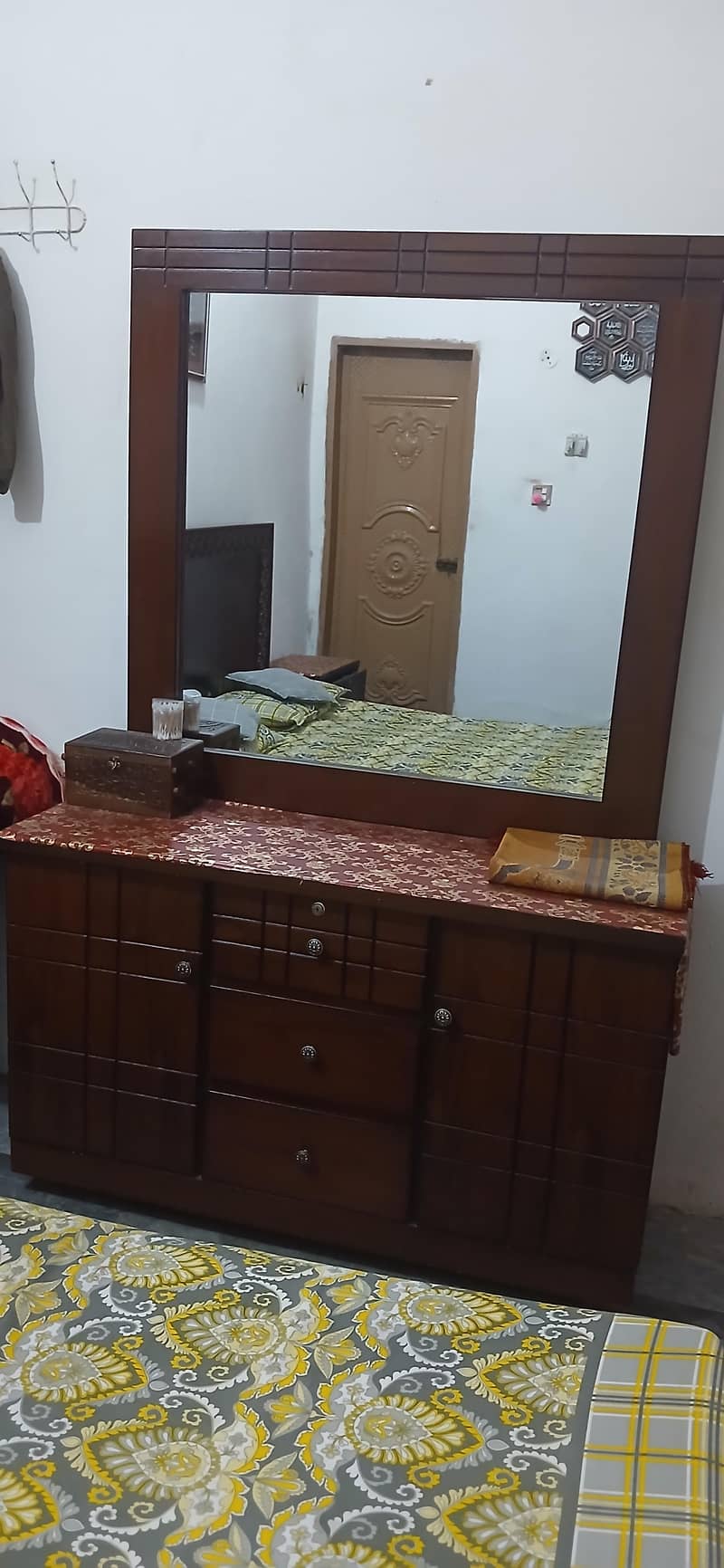 bed with side tables and dressing 1