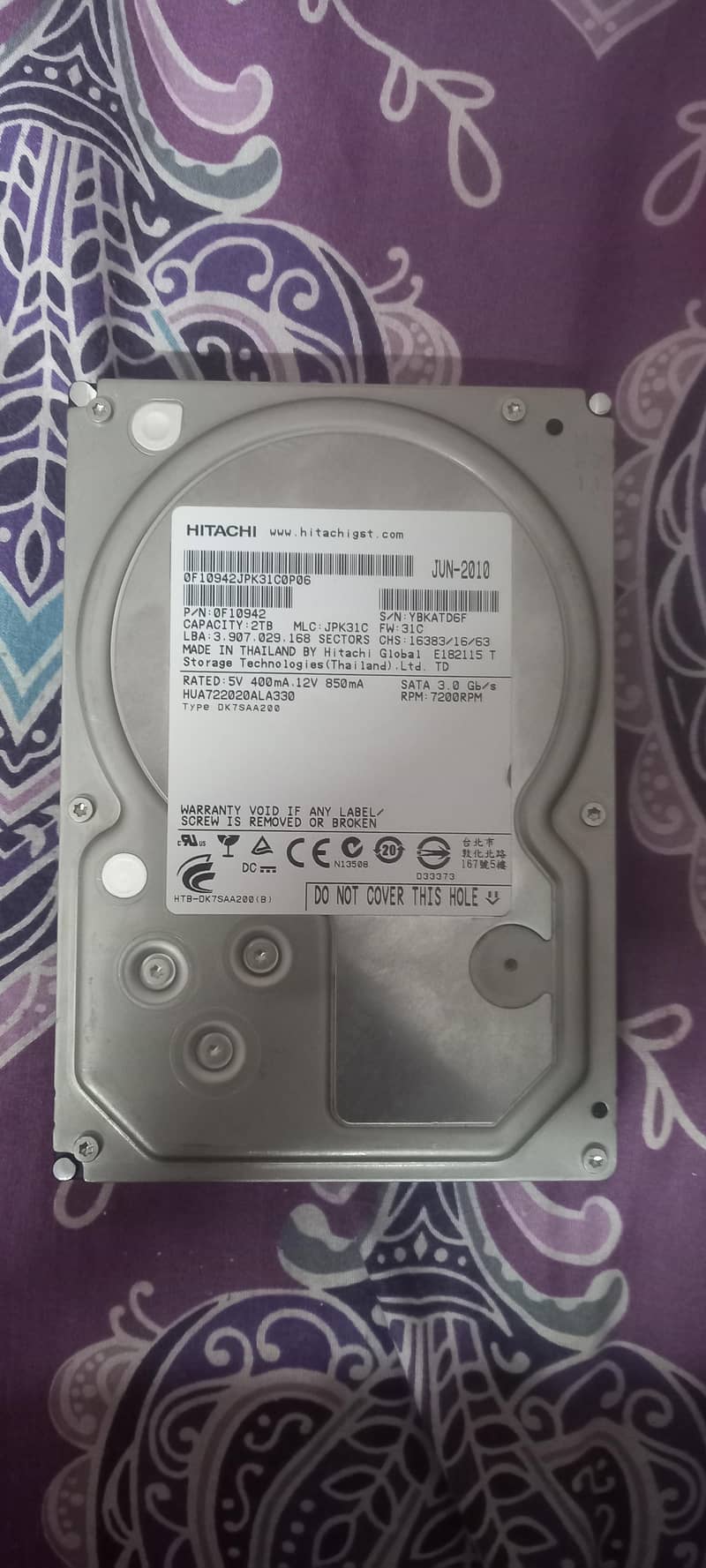 2TB Hitachi Hard Drive - Computer Components - 1120793824