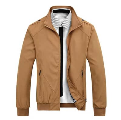 Mens Black Slim Fit Casual Jacket Autumn Winter