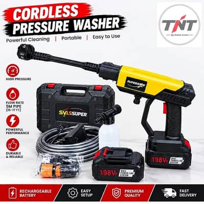 rechargeable pressure washer - high pressure car washer