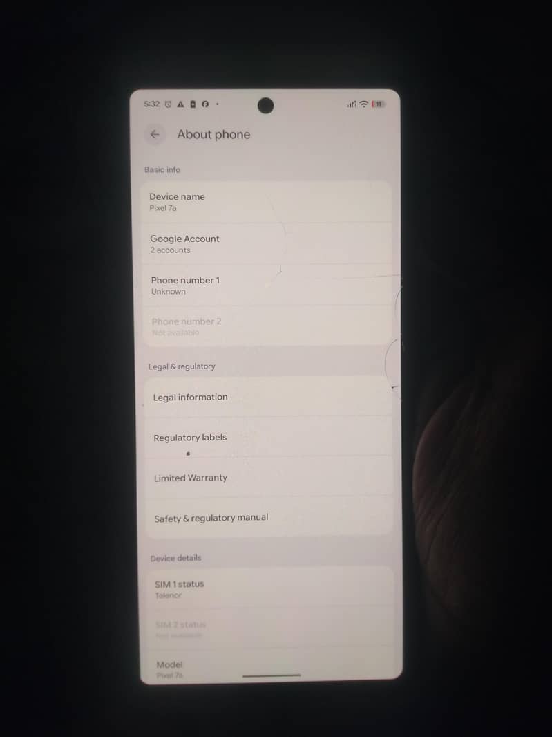 Google Pixel 7a 5