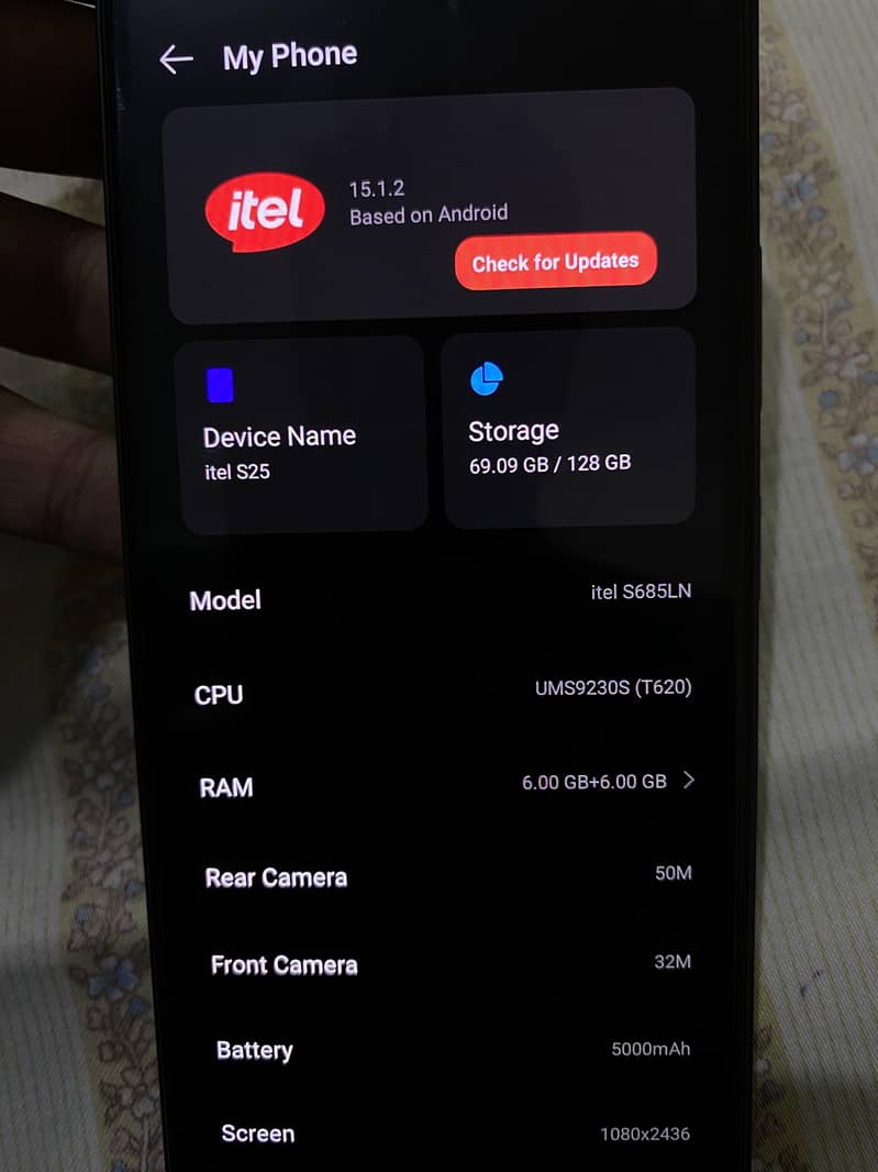 Itel S25 2