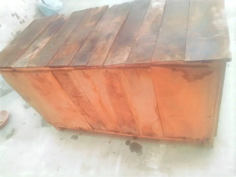 Wooden Animal Cage / Rabbit Cage with Iron Mesh – Lakri Ka Pinjra — photo 3