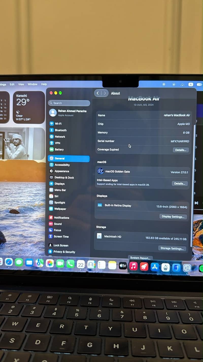 Macbook air m3 6