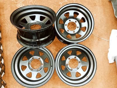 steel deep rims For car And jeep available CoD All of Pakistan
