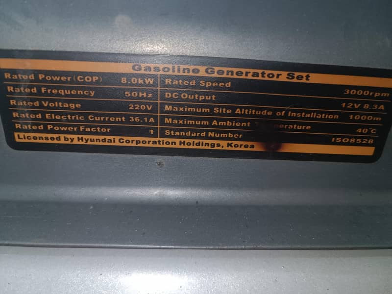 Hyundai generator 5