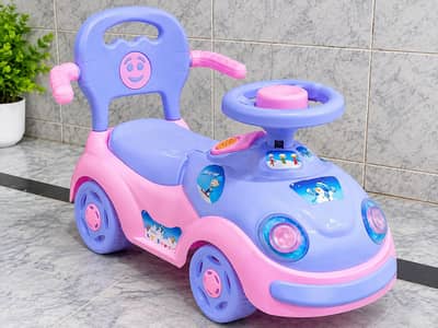 Baby Kids Ride-On Car – Pink & Purple