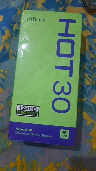 Infinix Hot 30 for sale all ok condition 10by9.5 used ha 16,128