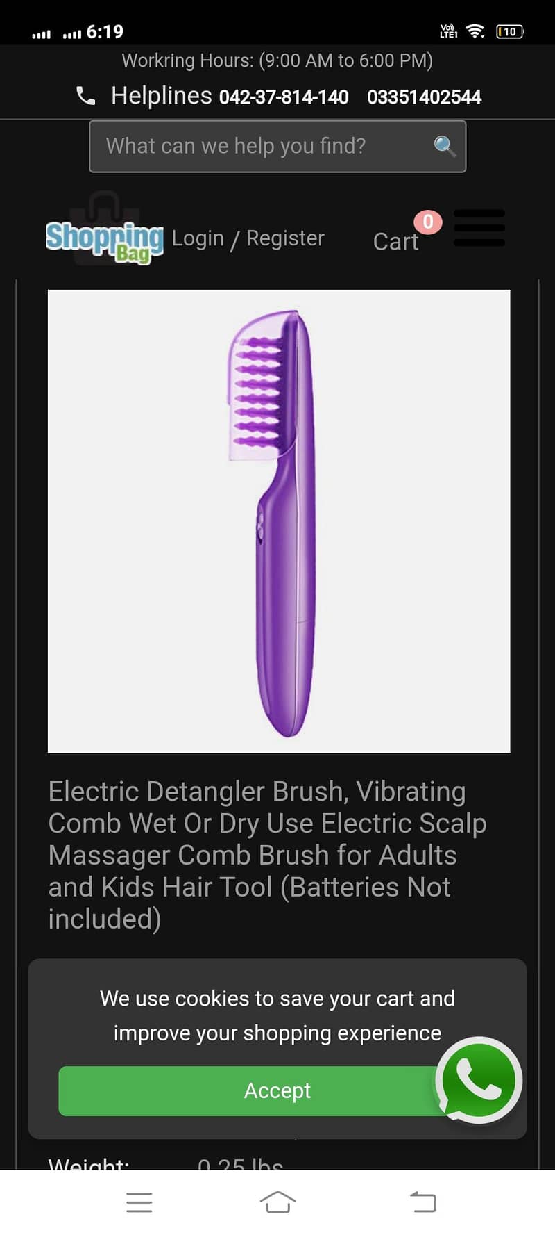 electric vibrating comb 1