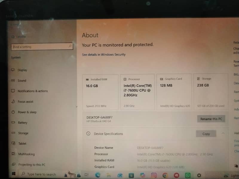 HP  Intel  core i7 4