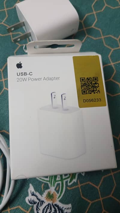 USB-C 20W  power adapter +  Cable