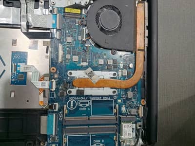 Dell Inspiron 3593 lower shell - backlit keyboard and motherboard