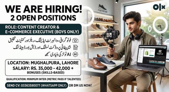 Hiring Customer Support Agent/Content Creator, Video editor, shopify