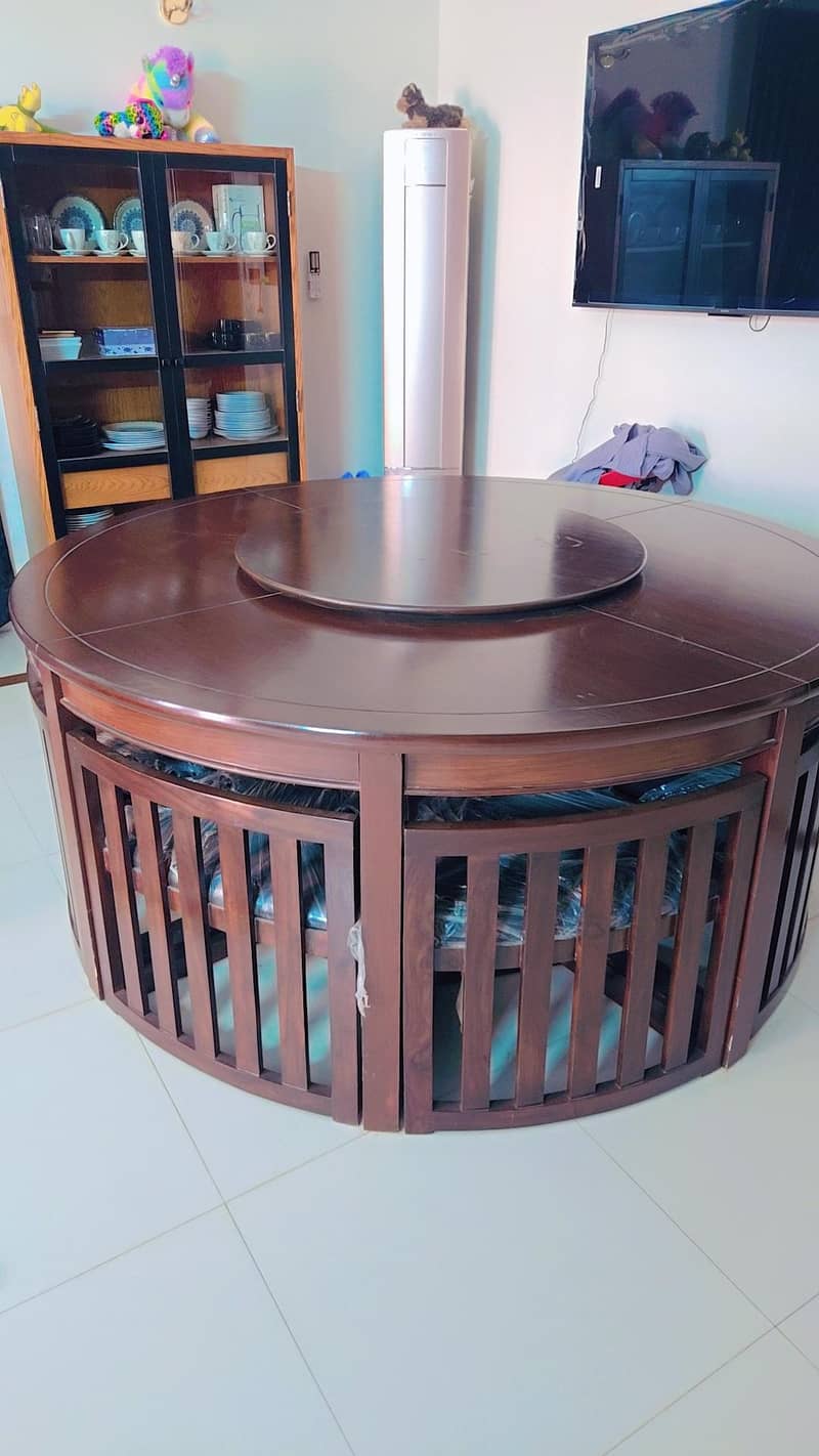 shesham wood 8 chairs Doning Table - Dining Tables - 1120796086