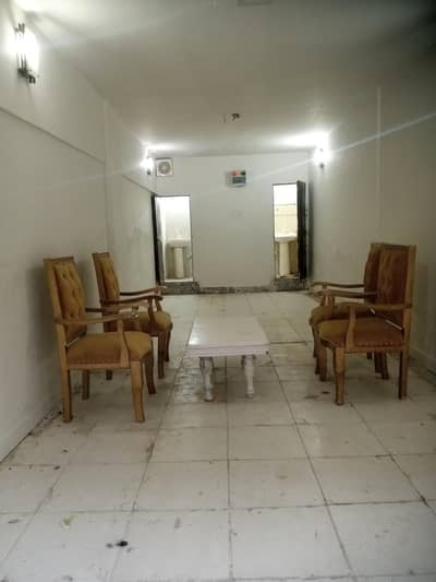 Shop with front glass installed available for rent with 2 washrooms