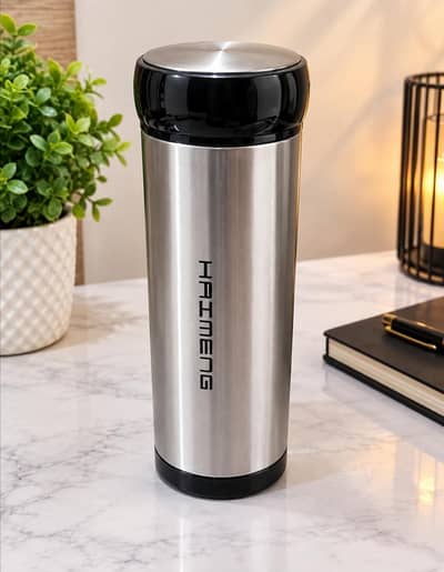 HAIMENG Stainless Steel Vacuum Flask /Water bottle/Travel Mug – Silver