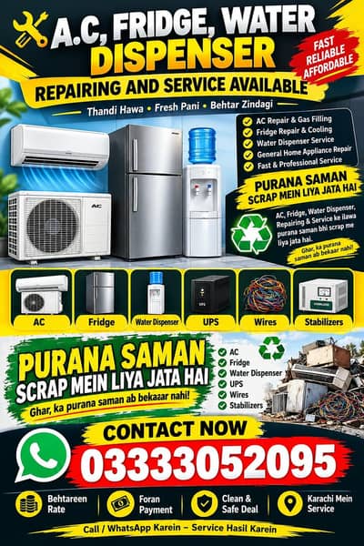 Scrap and Repairing Services Available