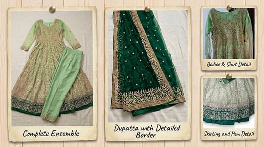 bridal maxi -parrot green