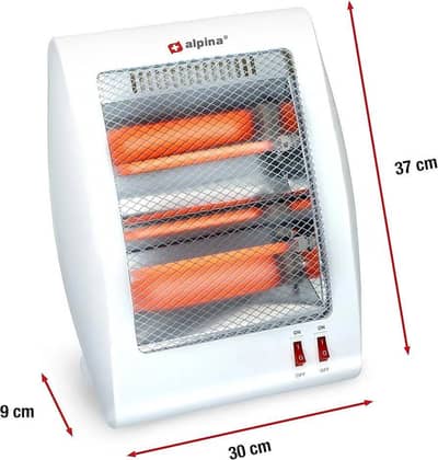 Electric Room Heater 800W 3 Rods - Winter Heater - Bijli Wala Heater