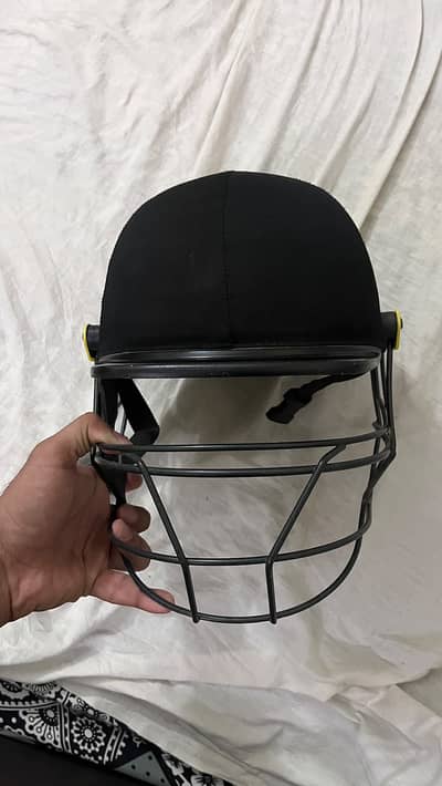 Masuri Cricket Helmet with Face Grill – Black & Yellow
