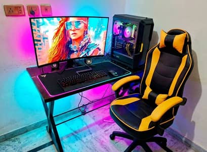 HIGH-END GAMING PC FULL SETUP PC/MONITOR/GAMING CHAIR/ ETC