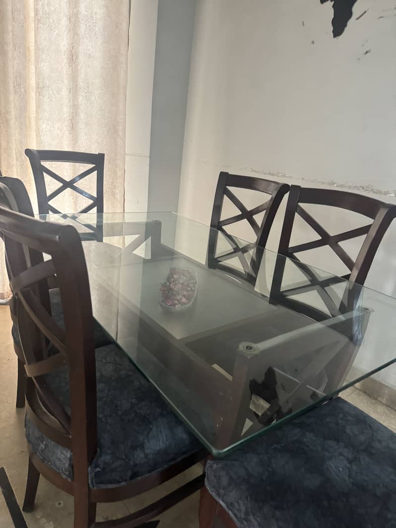 Dining table with 6 chairs 1