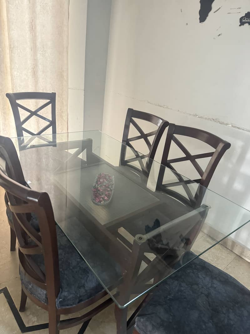 Dining table with 6 chairs 2