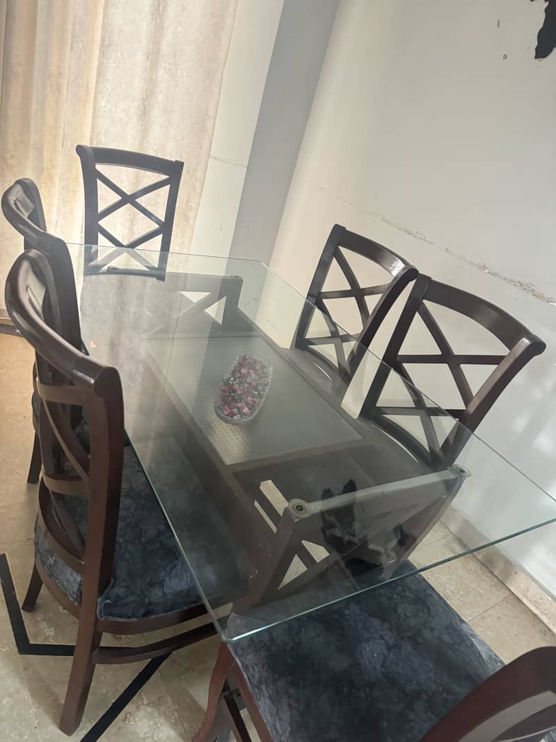 Dining table with 6 chairs 3