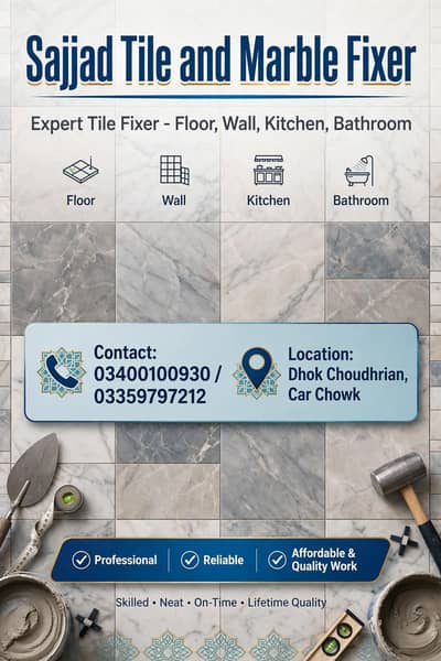 Sajjad tile and marble fixer