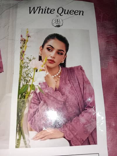 Unstitched 3Pc Embroidery designs With simple trousers