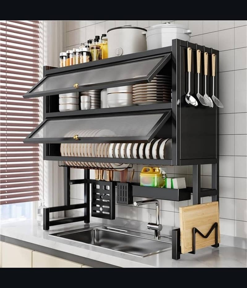 Double Cabbin Dish Drying Rack 5