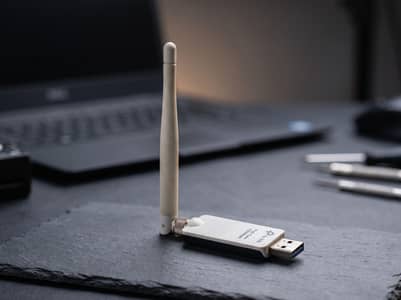 TP-Link High-Gain USB Wi-Fi Adapter (150 Mbps) with External Antenna