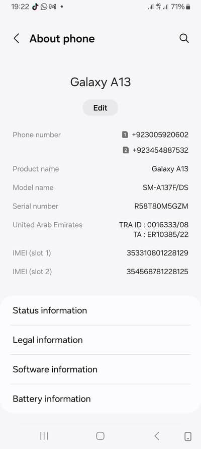 Samsung Mobile A13
