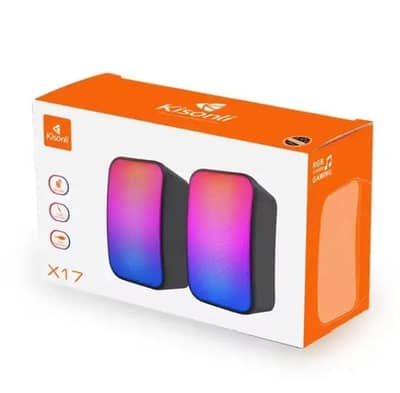 New kisonli x17 wired rgb speaker for pc and laptop