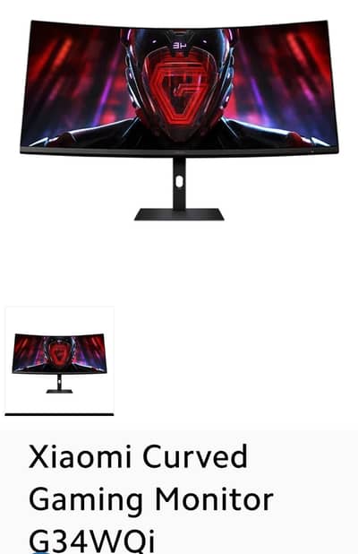 Xiaomi 34' inch carved monitor for gaming