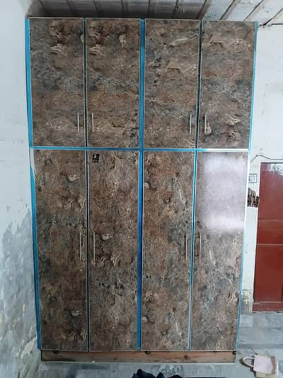 New style 4 door Almari with an elegent brown marble design