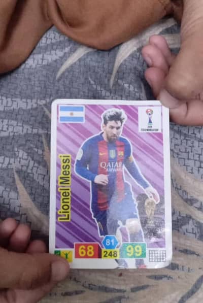 Messi football card of world cup 2026