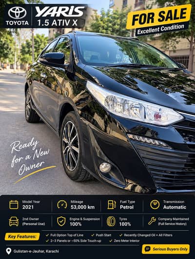Toyota Yaris 1.5 Ativ X 2021 Full option Genuine