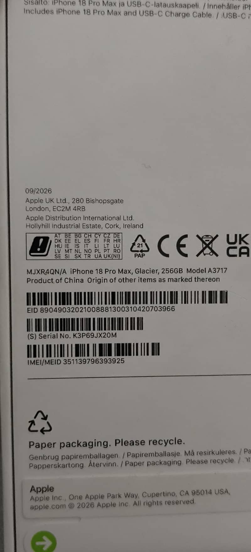 Apple iPhone 18 Pro Max 3