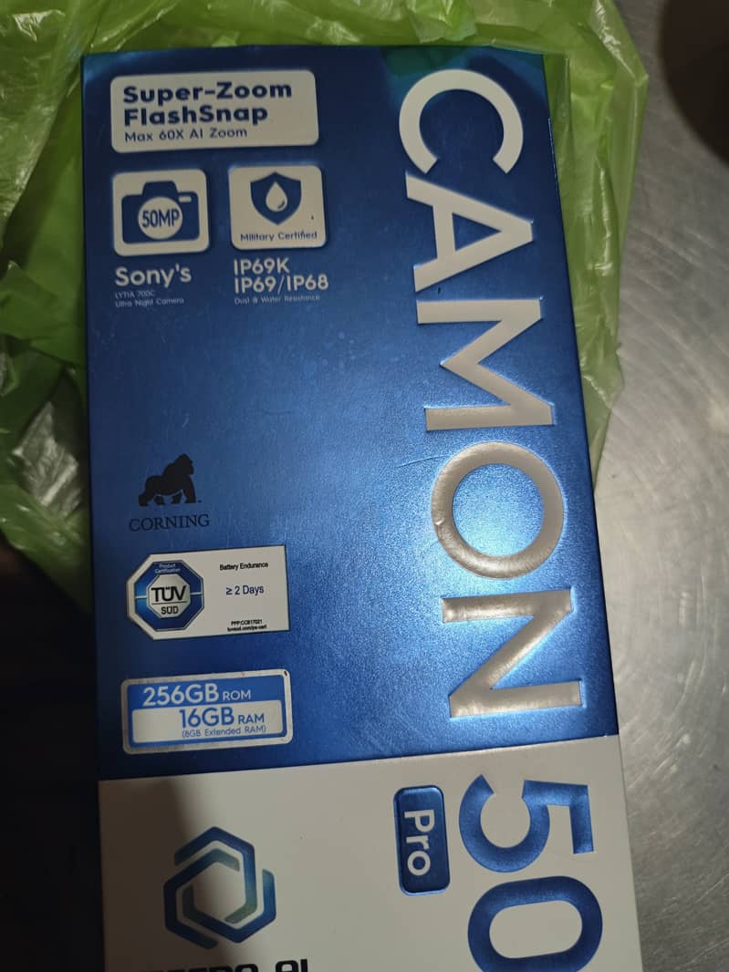 Camon 50 pro 256gb 0